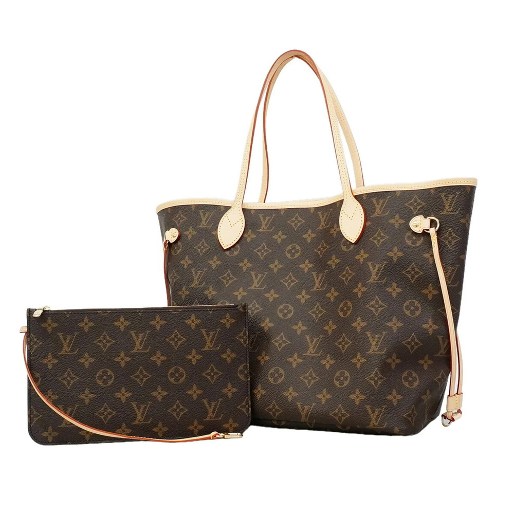 Louis Vuitton Monogram Neverfull MM Tote Bag M46975 Rose Beige (Women's)